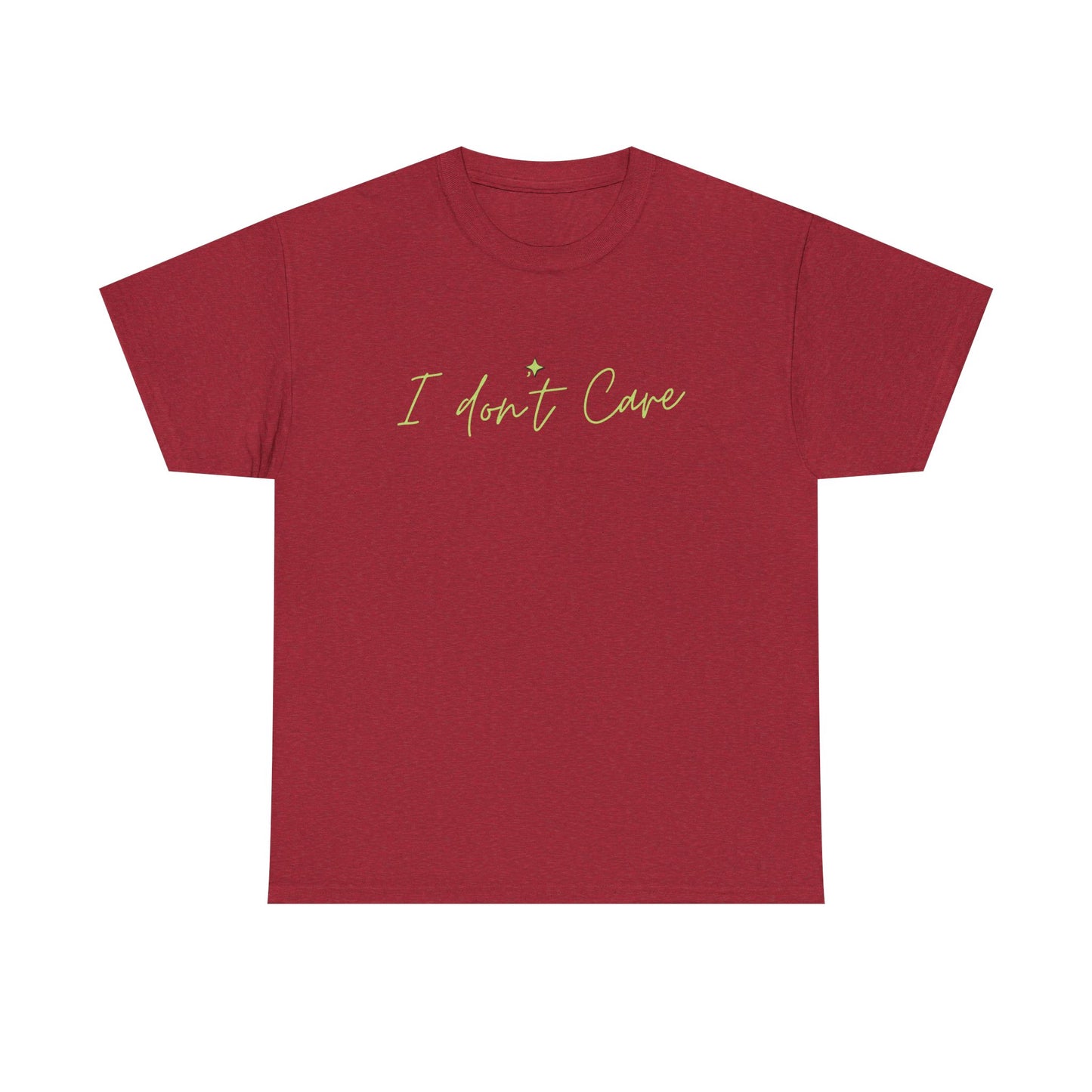I don't Care Unisex Heavy Cotton Tee