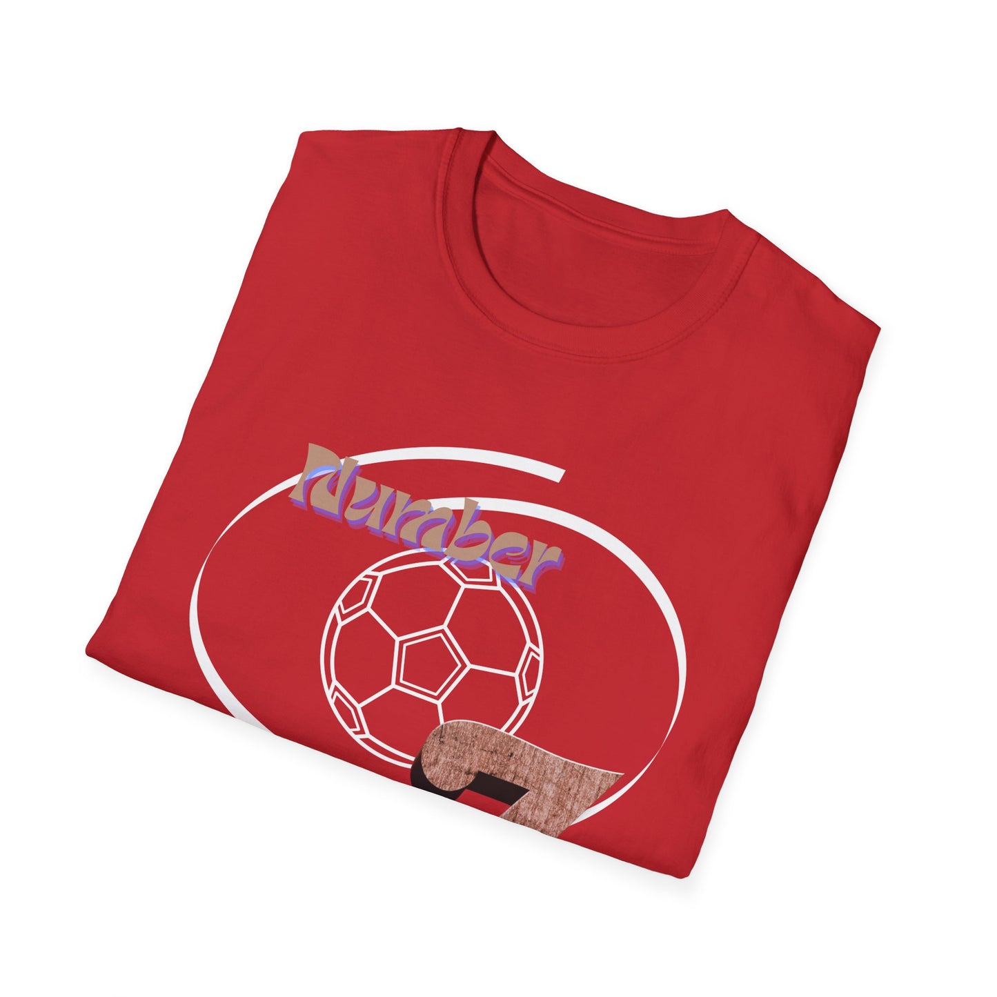 Soccer Number 7 Vintage Football Graphic T-Shirt