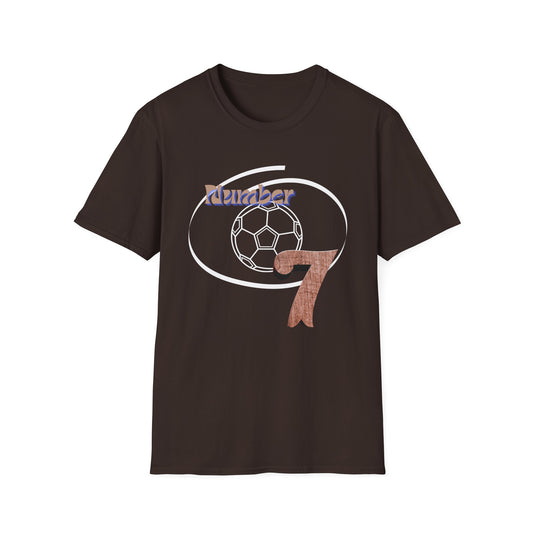 Soccer Number 7 Vintage Football Graphic T-Shirt
