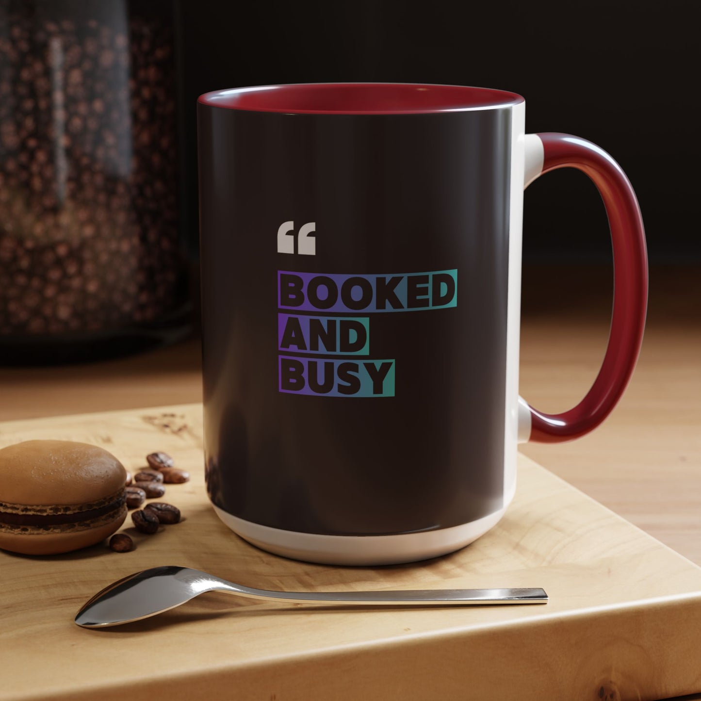 Booked and Busy Accent Coffee Mug β 11/15oz