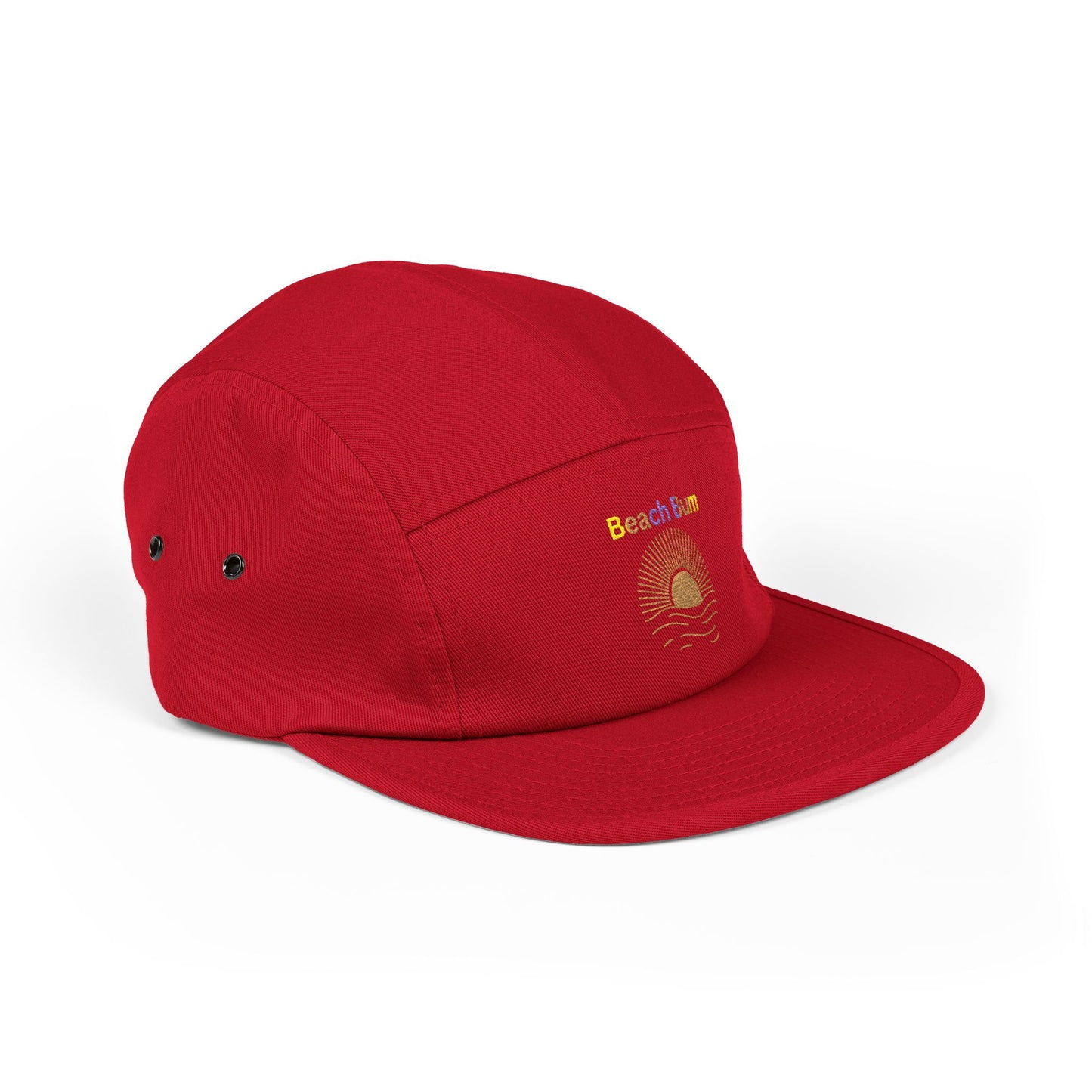 Embroidered 'Beach Bum' 5-Panel Cap