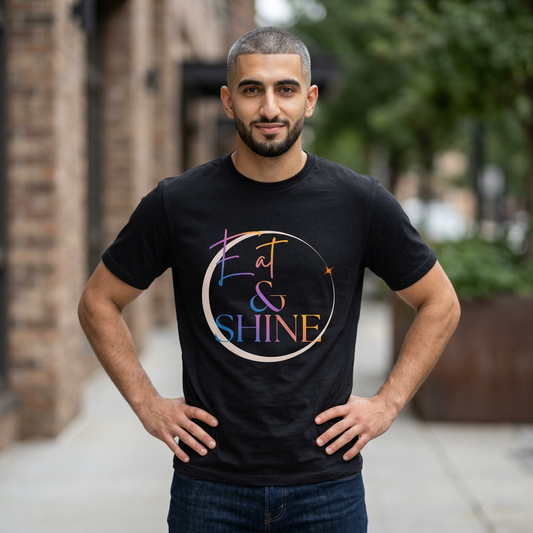 Eat & Shine Pastel Sunrise Inspirational T-Shirt