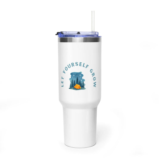 40oz Camping Travel Tumbler – "Let Yourself Go" Vacuum Insulated Stainless Steel Mug