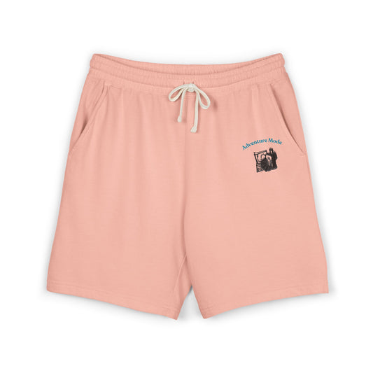 Lightweight Fleece Sweat Shorts — 'Adventure Mode' Vintage Camera Graphic