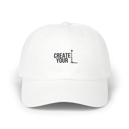 Create Your Peace Cap — Minimalist Embroidered Hat
