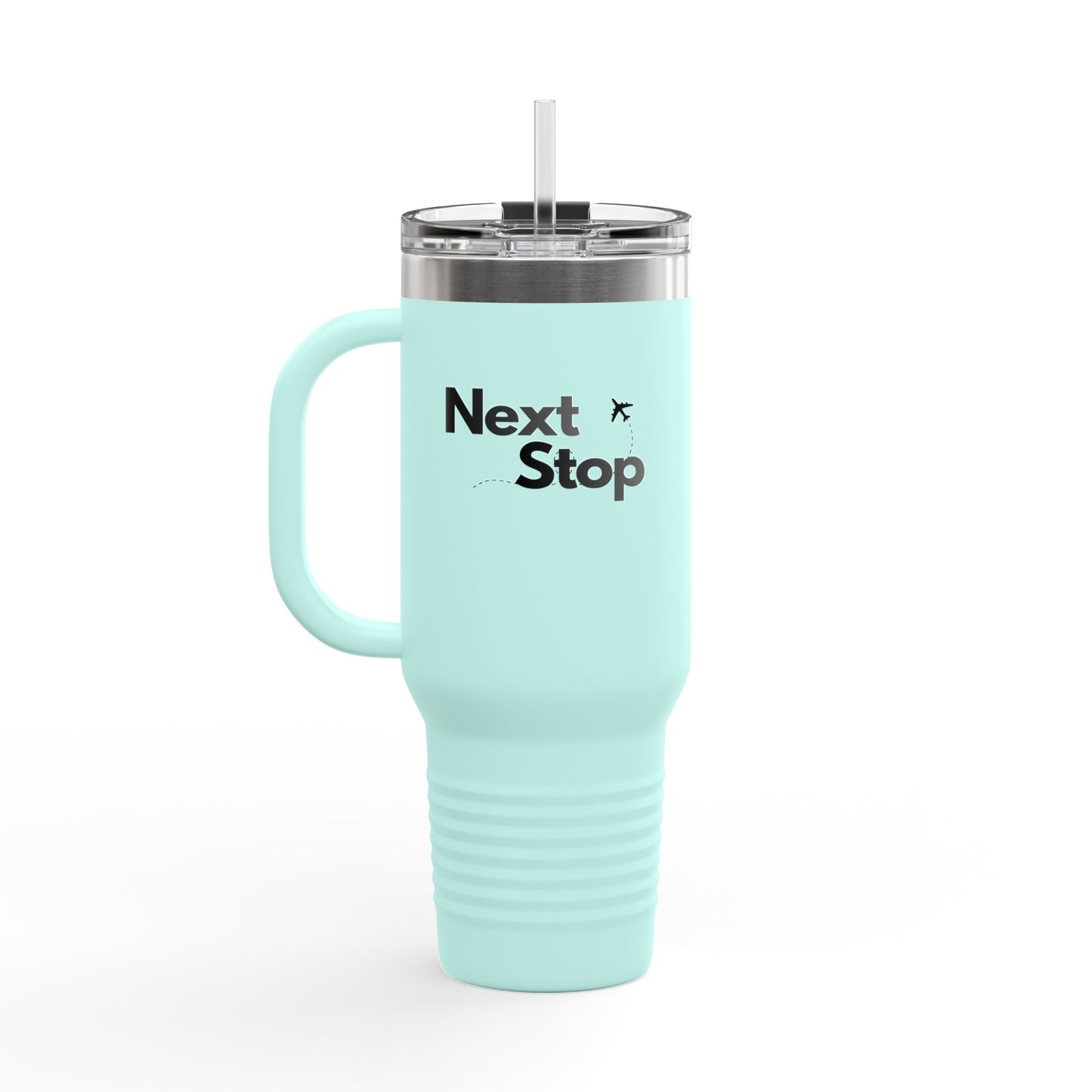 "Next Stop" Insulated Tumbler for Commuters & Travelers (40oz)