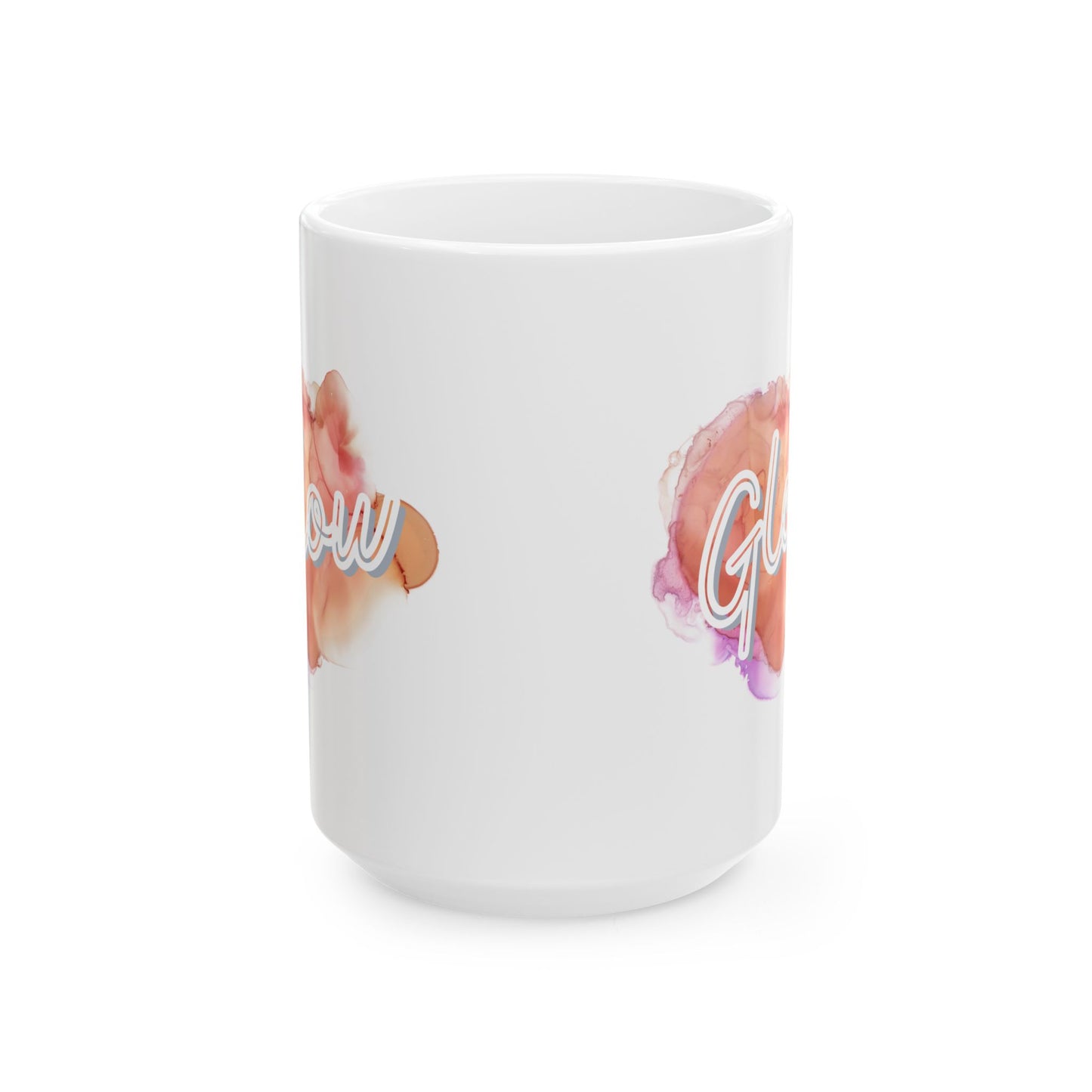 Glow Watercolor Inspirational Floral Ceramic Coffee Cup (11oz/15oz)