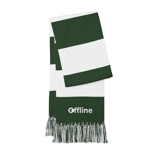 Embroidered 'Offline' Spectator Scarf