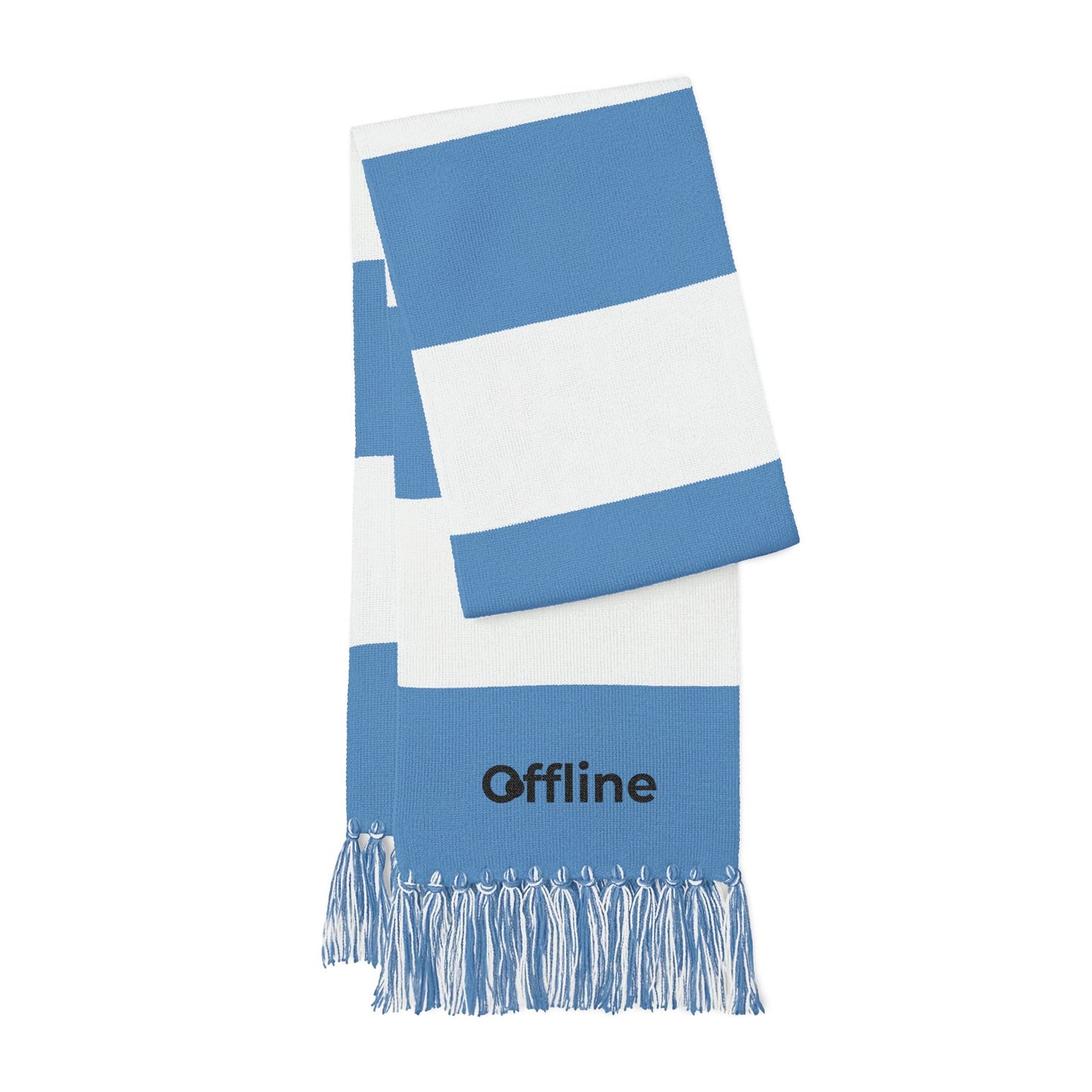 Embroidered 'Black Offline' Spectator Scarf