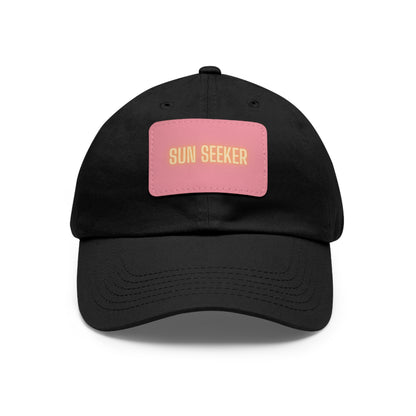 Sun Seeker Leather Patch Dad Hat