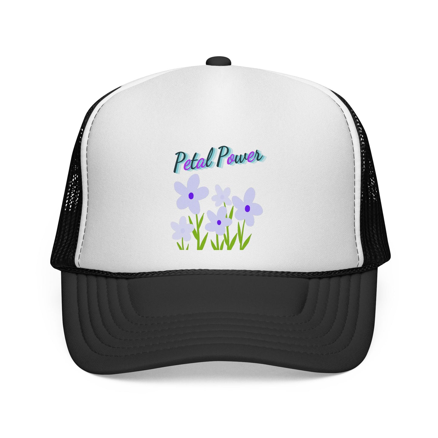 Petal Power Cap with Purple Flowers