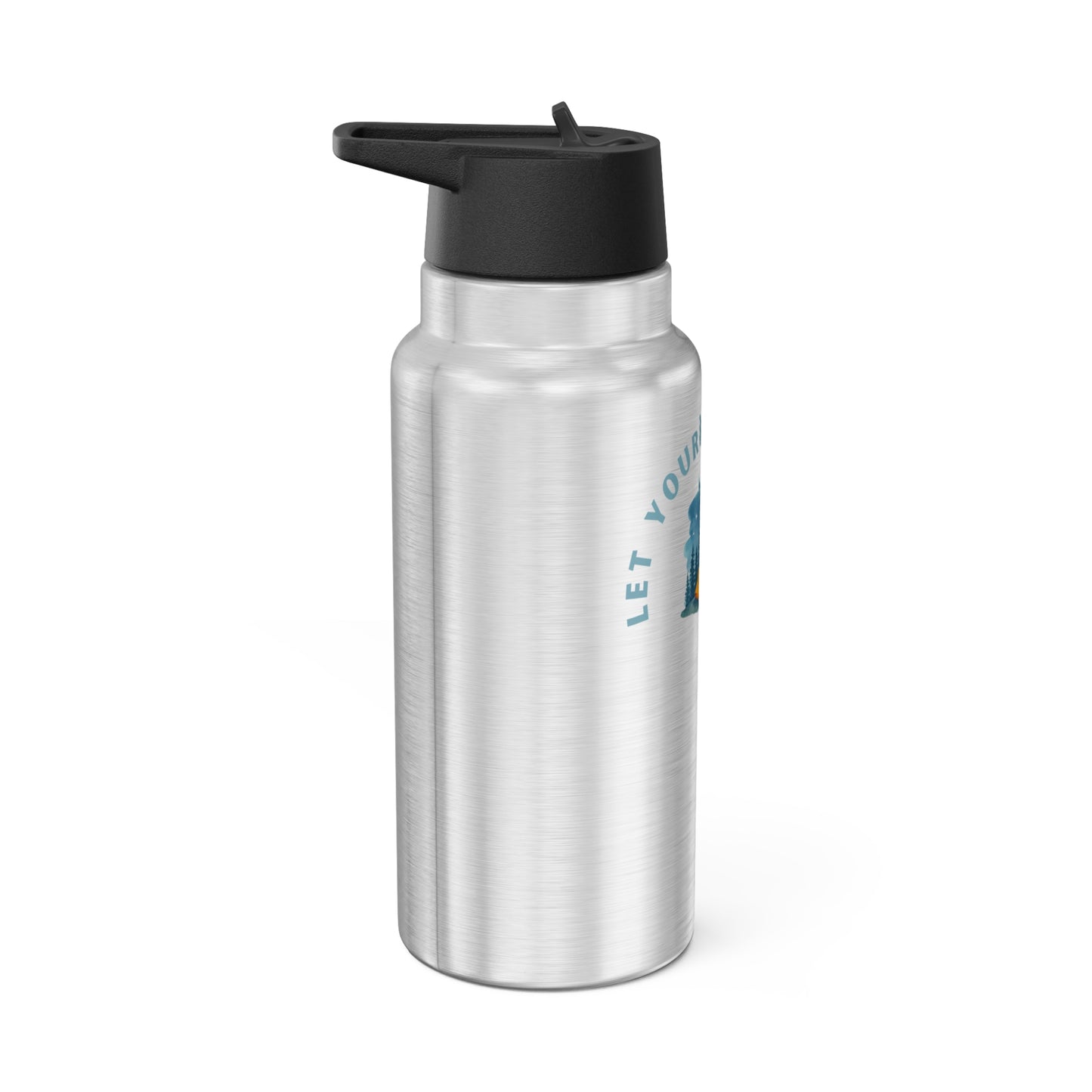 Camping 32oz Tumbler — "Let Yourself Grow" Adventure Stainless Water Bottle