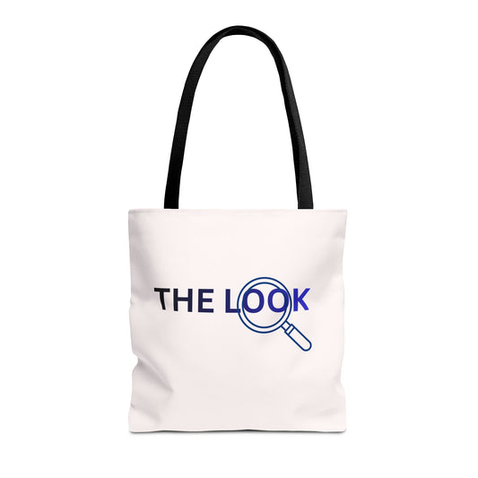 The Look Tote Magnifying Glass Logo Canvas Bag