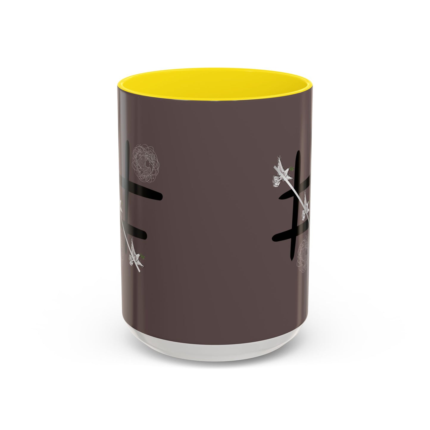Peace Wins Ceramic Coffee Cup Peace/War design (11/15oz)
