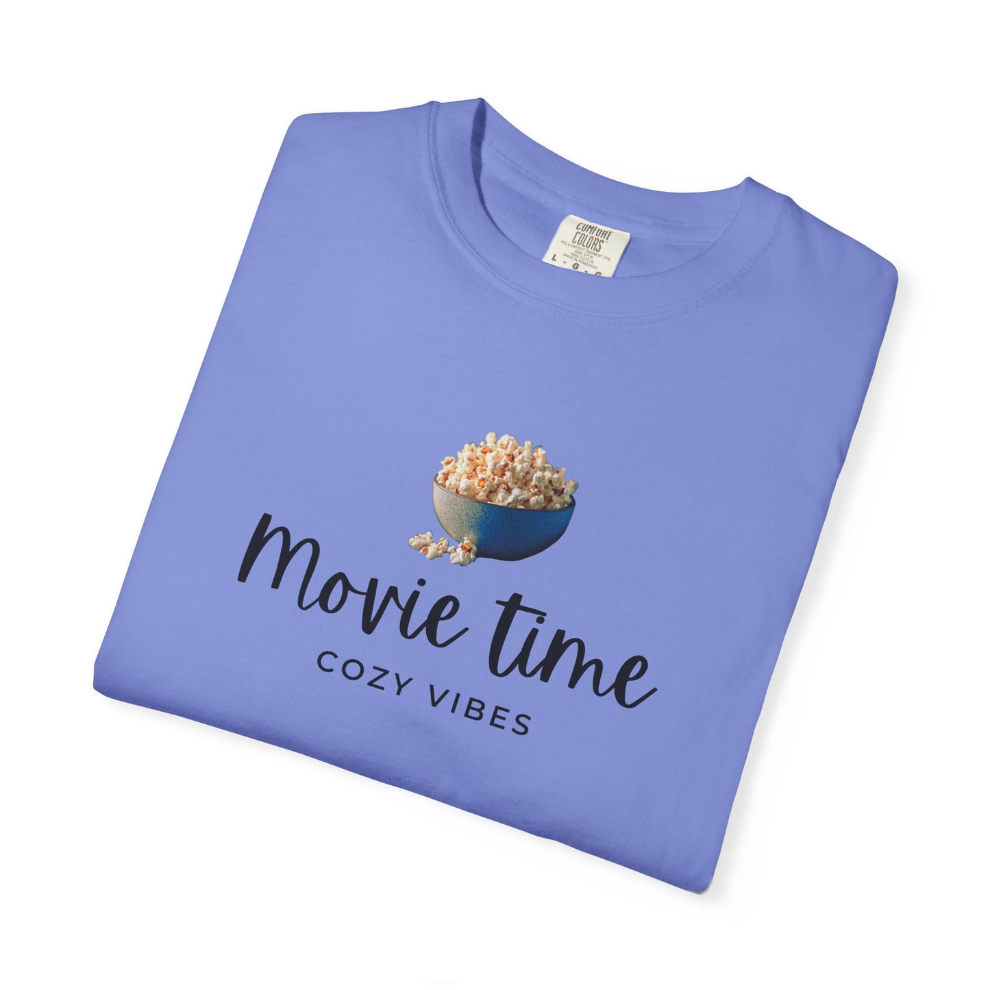 Movie Time T-Shirt – Cozy Vibes Popcorn Graphic Tee