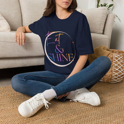 Eat & Shine Pastel Sunrise Inspirational T-Shirt