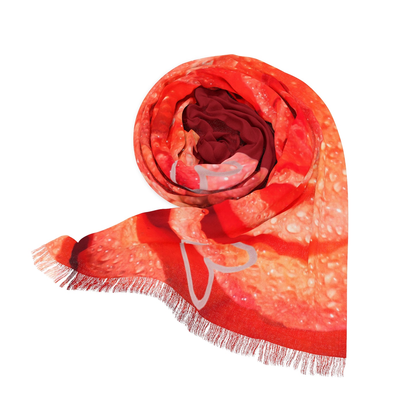 Rose Dewlight  Feminine Floral Print Wrap for Spring & Valentine's