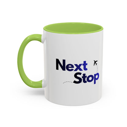 Next Stop Travel Ceramic Coffee Mug Gradient Navy (11oz)