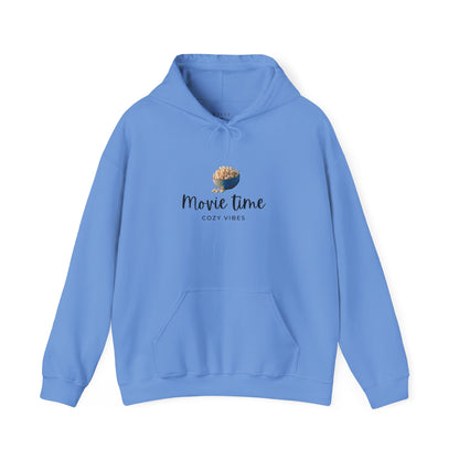 Movie Time Hoodie — Cozy Popcorn Graphic Sweatshirt
