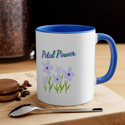 Petal Power Floral - Accent Coffee Mug (11 oz.)