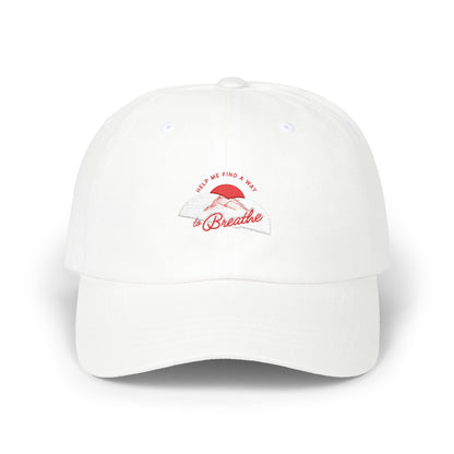 'Help me find a way to Breathe' Sunset Embroidered Baseball Hat