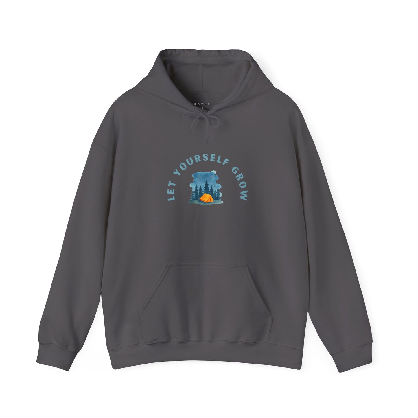 Hoodie — "Let Yourself Grow" Nature-Inspired Motivational Hoodie