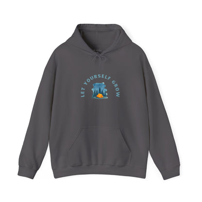 Hoodie — "Let Yourself Grow" Nature-Inspired Motivational Hoodie