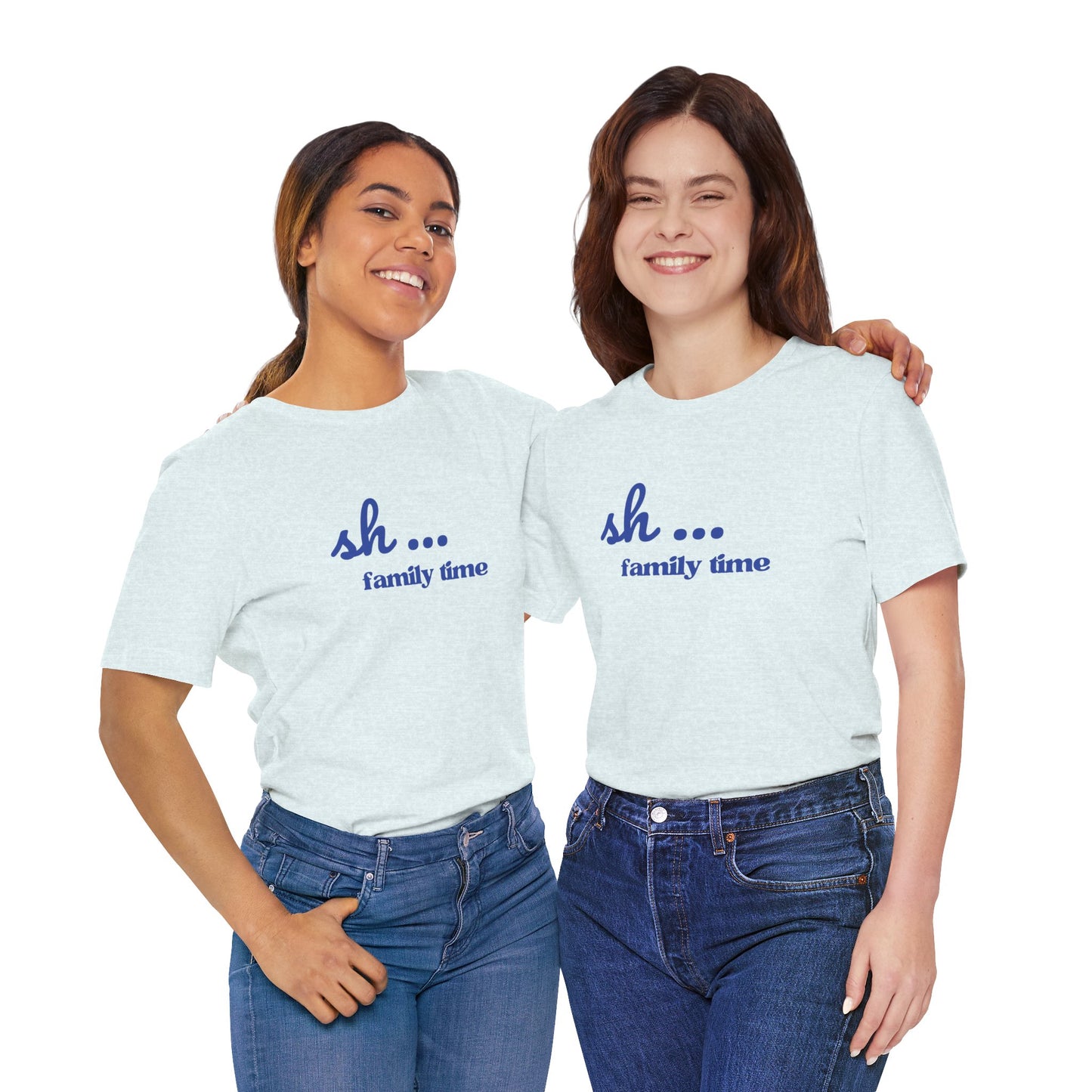 Sh... Family Time Quiet Family Moments Tee