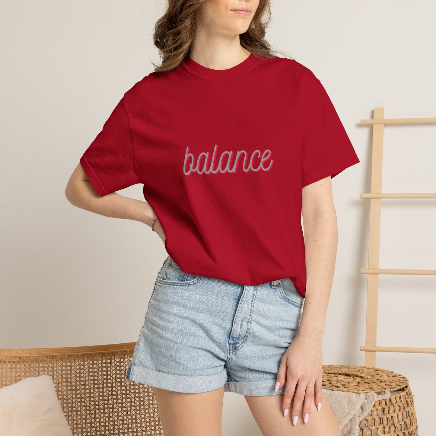 Balance Tee — Minimalist Inspirational  T-Shirt  'balance' Text