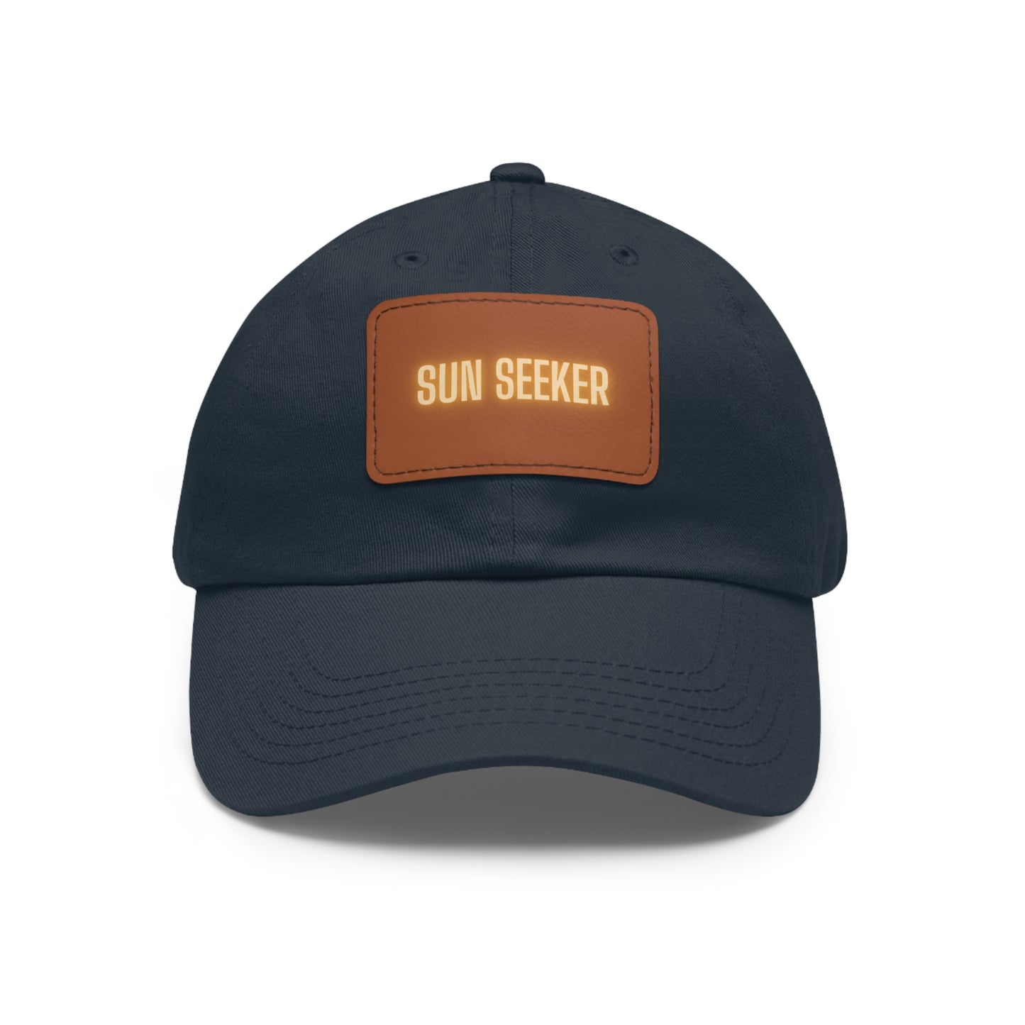 Sun Seeker Leather Patch Dad Hat