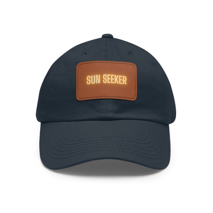 Sun Seeker Leather Patch Dad Hat