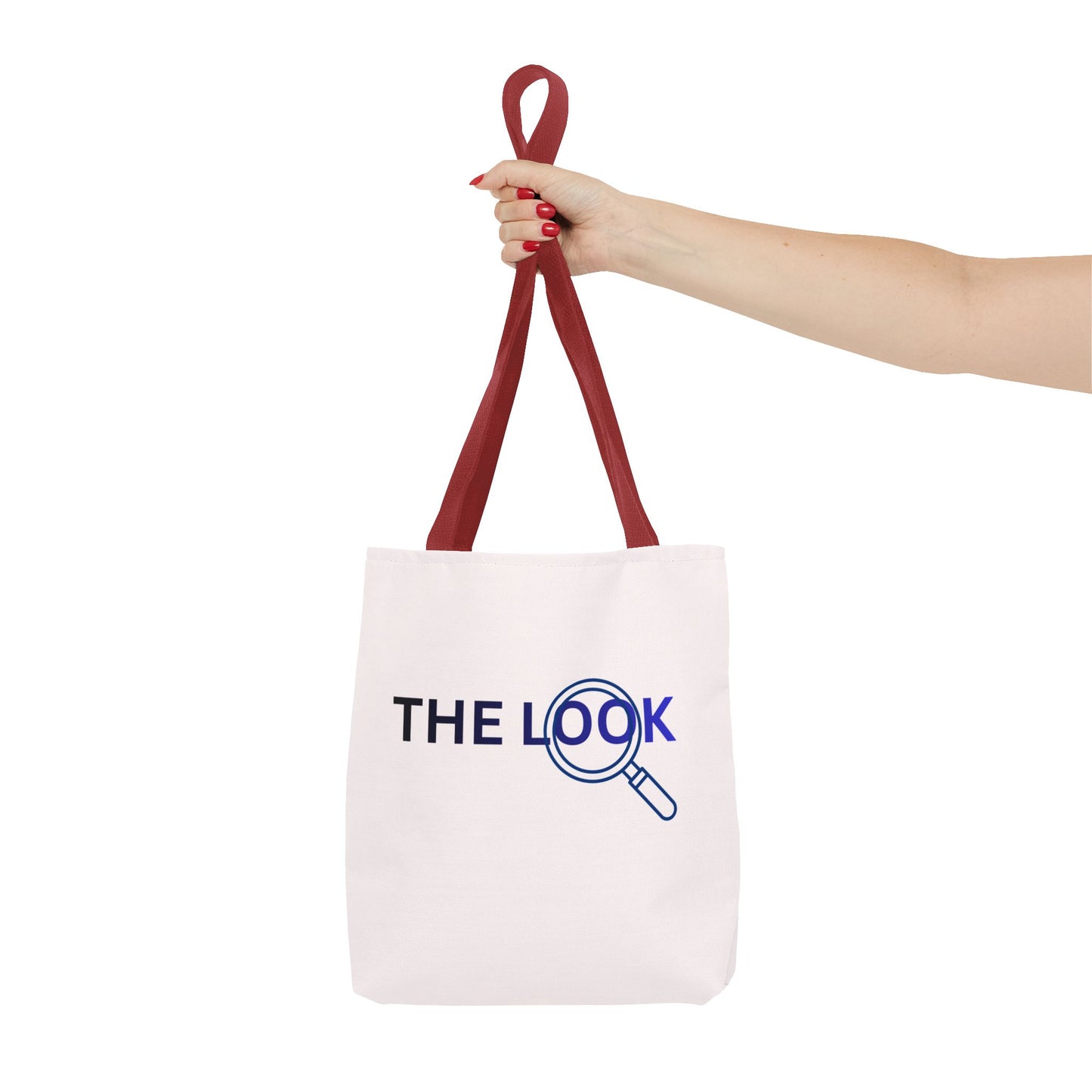 The Look Tote Magnifying Glass Logo Canvas Bag
