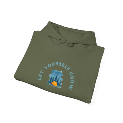 Let Yourself Grow Hoodie — Botanical Plant Graphic Hooded Sweatshirt