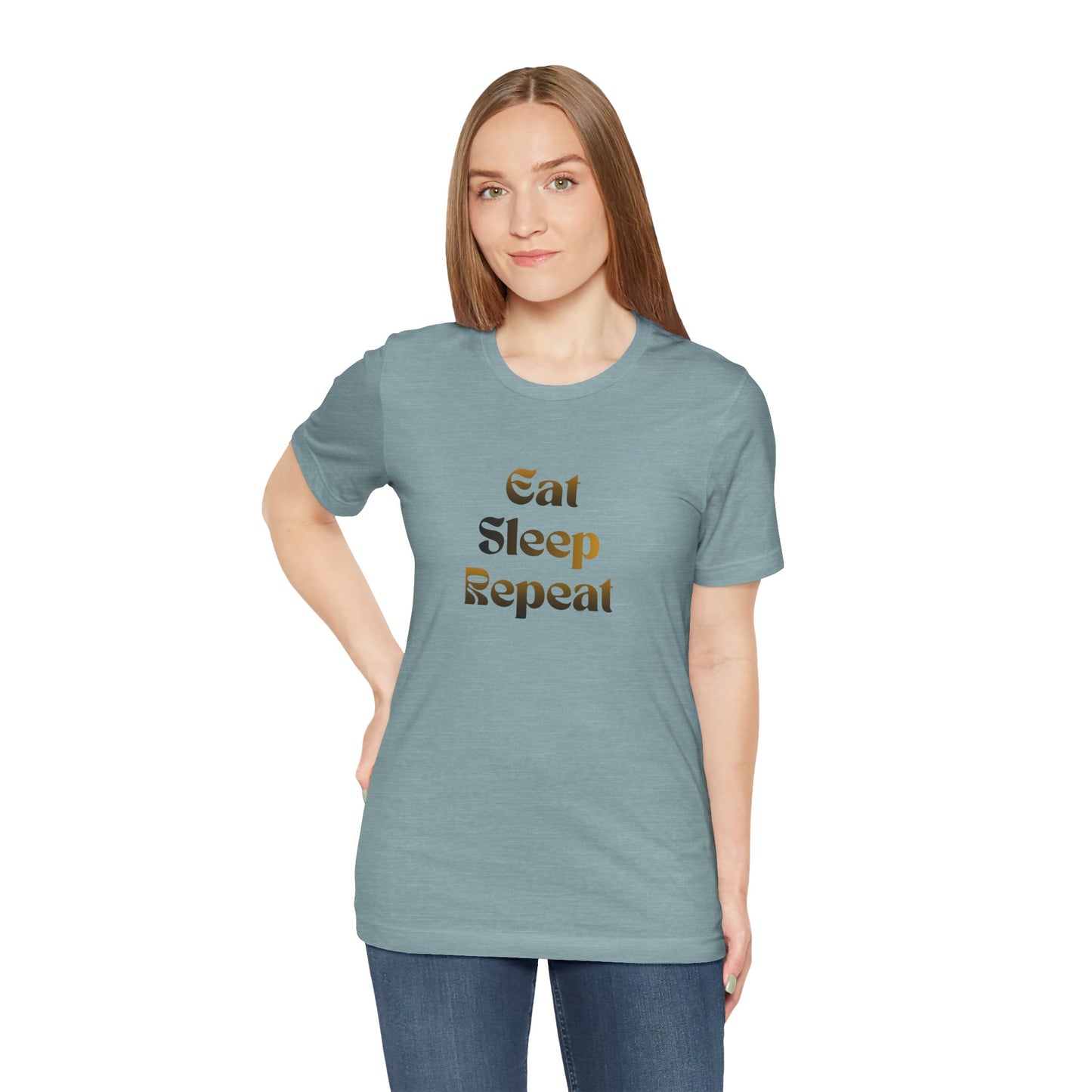 Eat Sleep Repeat Unisex Jersey Short Sleeve Tee