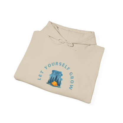 Let Yourself Grow Hoodie — Botanical Plant Graphic Hooded Sweatshirt