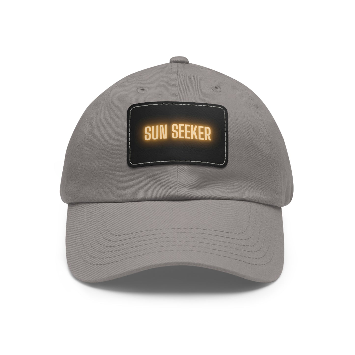 Sun Seeker Leather Patch Dad Hat