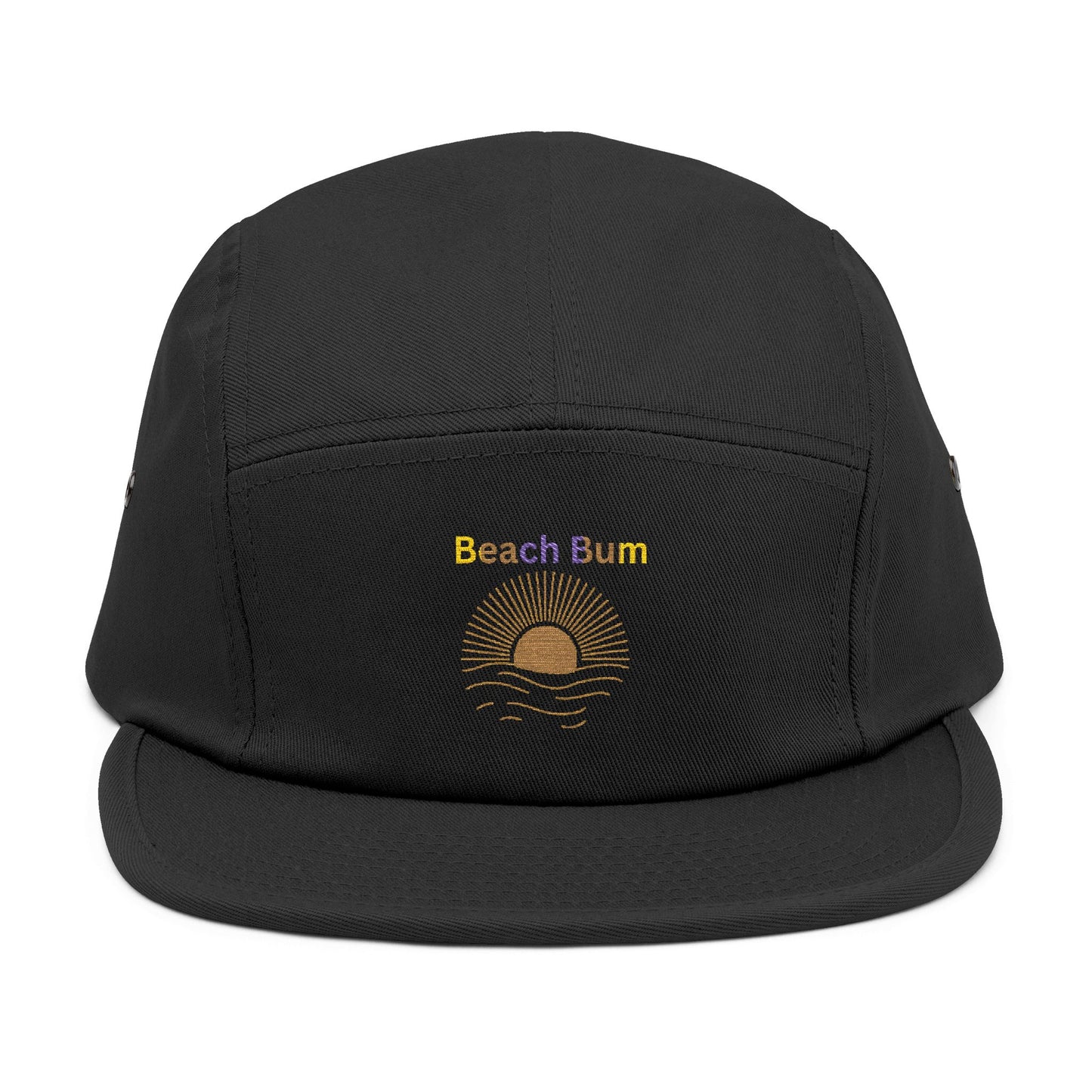 Embroidered 'Beach Bum' 5-Panel Cap