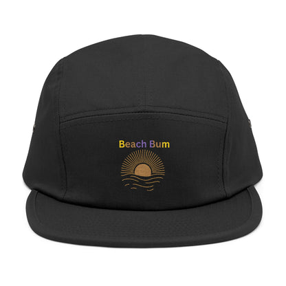 Embroidered 'Beach Bum' 5-Panel Cap
