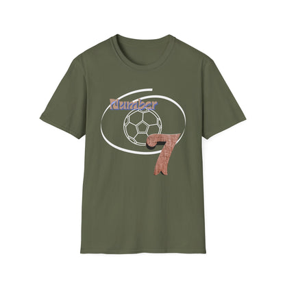Soccer Number 7 Vintage Football Graphic T-Shirt