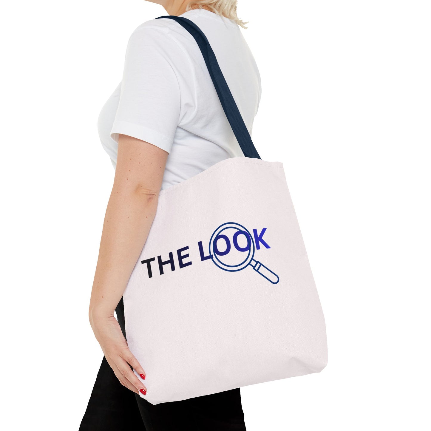 The Look Tote Magnifying Glass Logo Canvas Bag