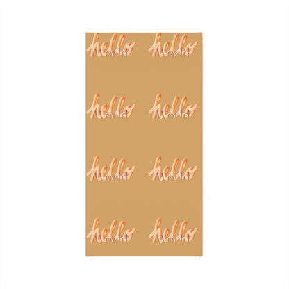 Lightweight Neck Gaiter  "hello"  Pattern Face Cover