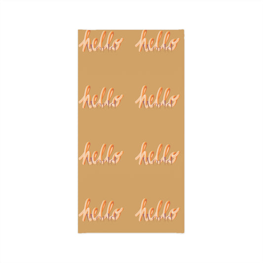 Lightweight Neck Gaiter  "hello"  Pattern Face Cover