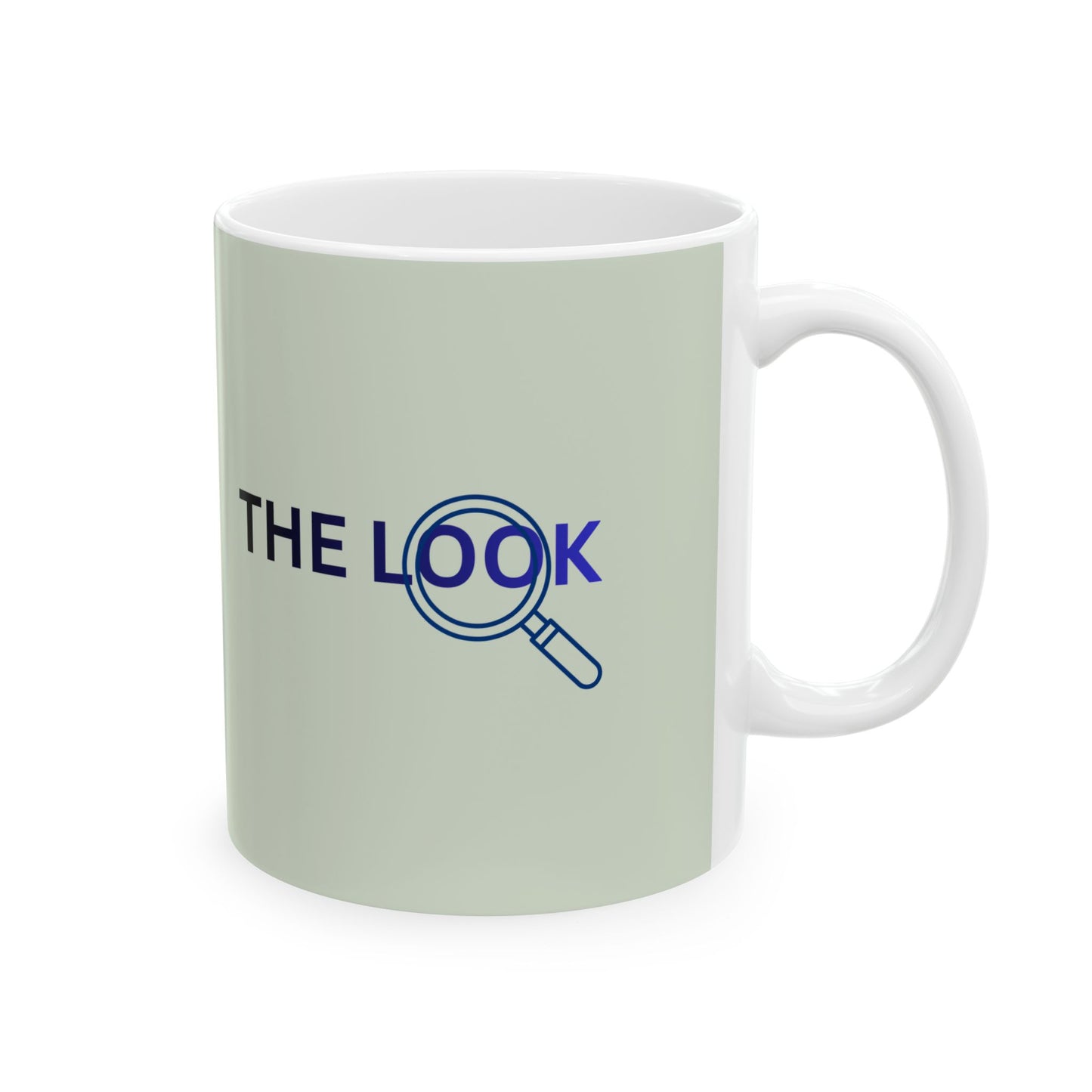 "The Look" Minimalist Coffee Cup with Sleek Line Art (11oz, 15oz)