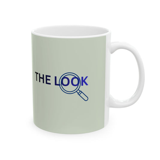 "The Look" Minimalist Coffee Cup with Sleek Line Art (11oz, 15oz)