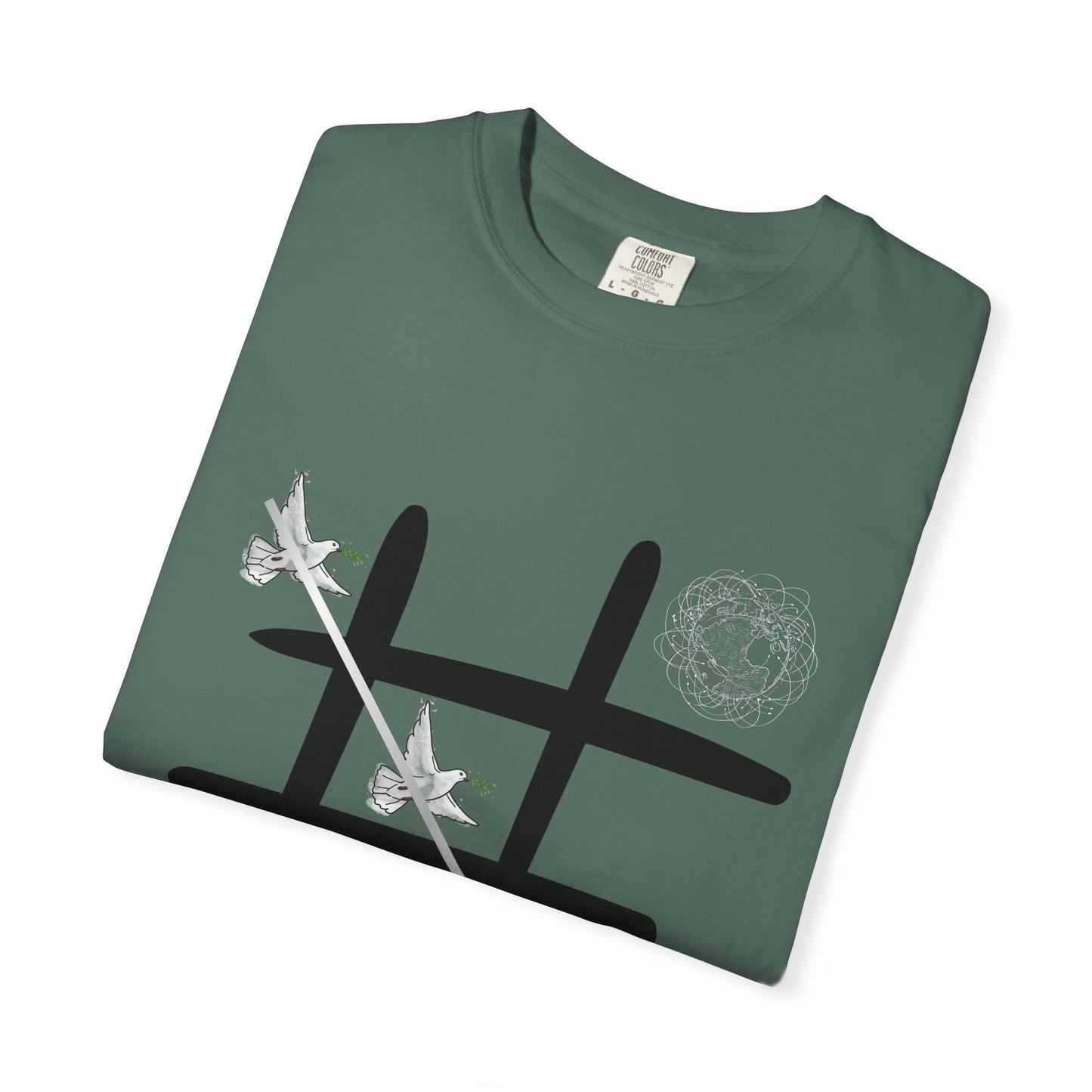 Tic Tac Doves Graphic T-Shirt Peace Wins