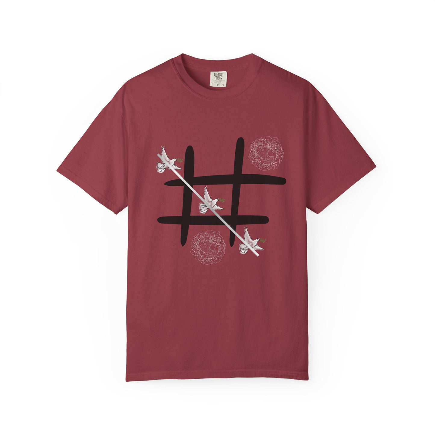Tic Tac Doves Graphic T-Shirt Peace Wins