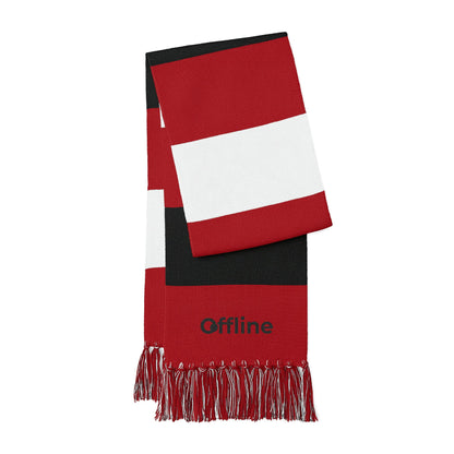 Embroidered 'Black Offline' Spectator Scarf
