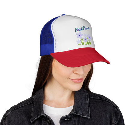 Petal Power Cap with Purple Flowers