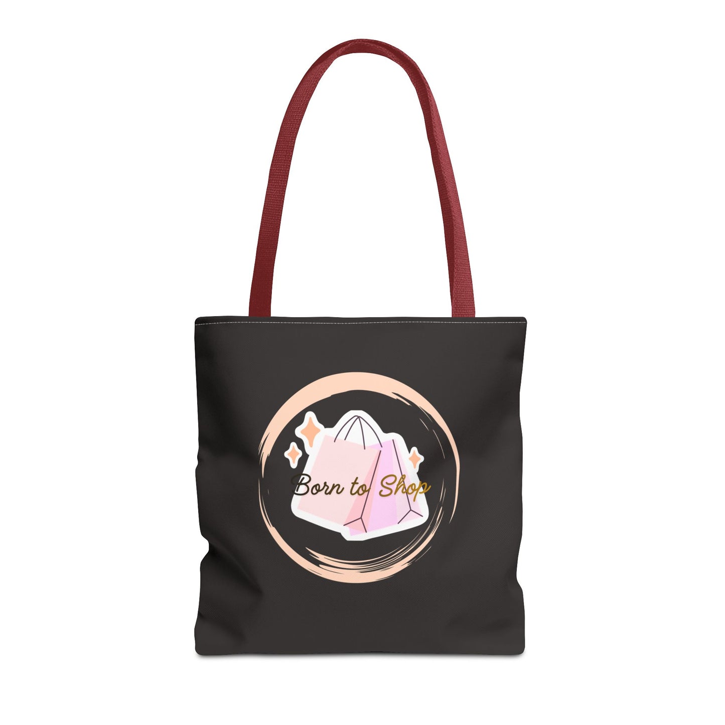 Shopping Tote Bag — "Born to Shop" Graphic Tote