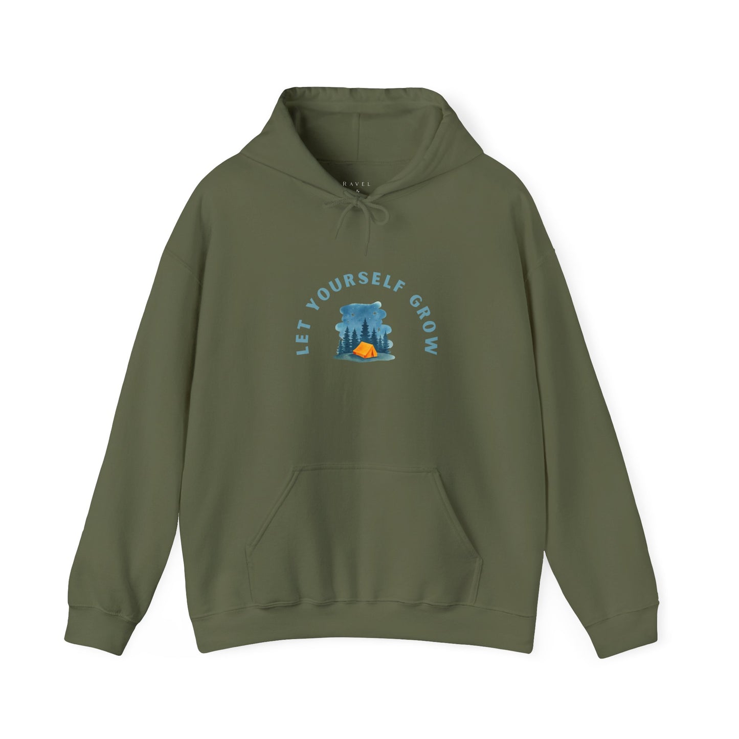 Hoodie — "Let Yourself Grow" Nature-Inspired Motivational Hoodie